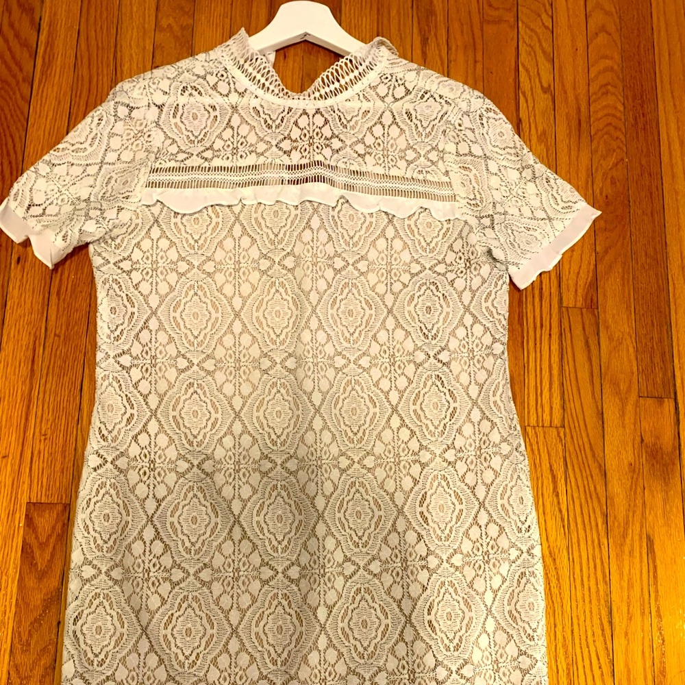White mini dress